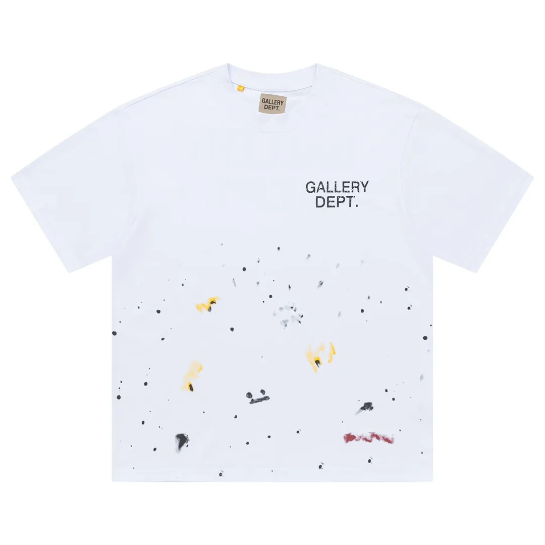 Model D137 Gallery dept American fashion brand dot printing high street short-sleeved T-shirt, the printing is breathable, soft and non-sticky. After shrinking and shaping, it is soft, comfortable and breathable, does not pill, does not fade and does not change shape, S to XL, p106